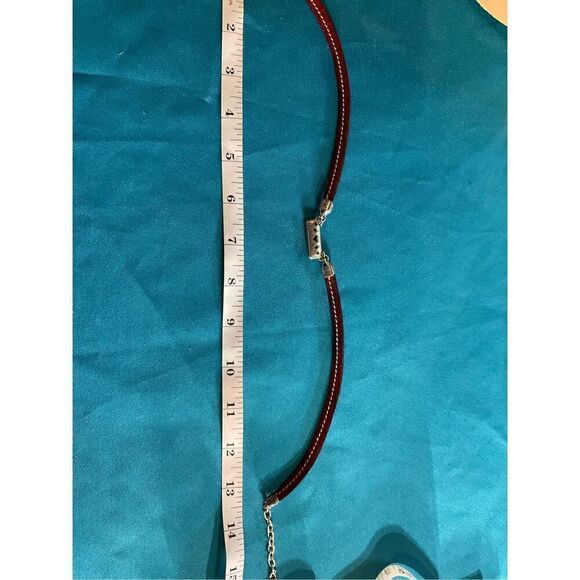 Brighton Reversible Leather Silver Necklace - Picture 10 of 11